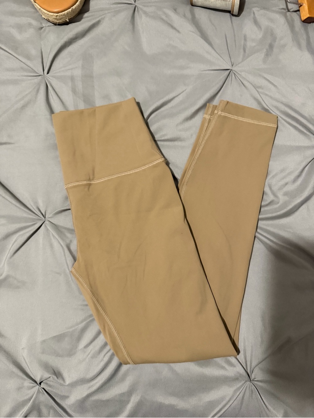High-Waist Tan Leggings for Women - Smooth Sculpting Fit